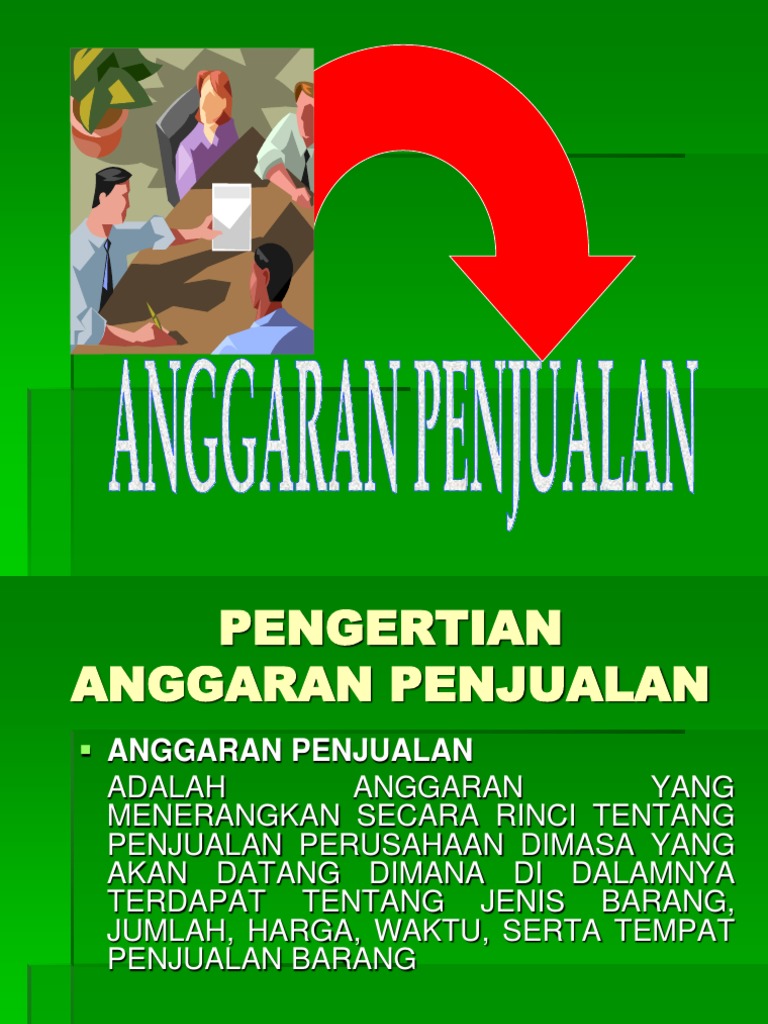 Anggaran Penjualan Ppt