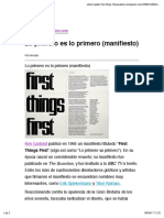 First Things First manifesto summary under 40 chars