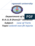 Rani Durgawati University: Department of Law B.A.LL.B (Hons) 1 Semester Subject-Topic
