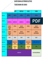 Horario clases 3er grado telesecundaria