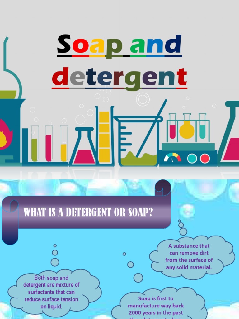 Soap and Detergent PDF Surfactant Detergent