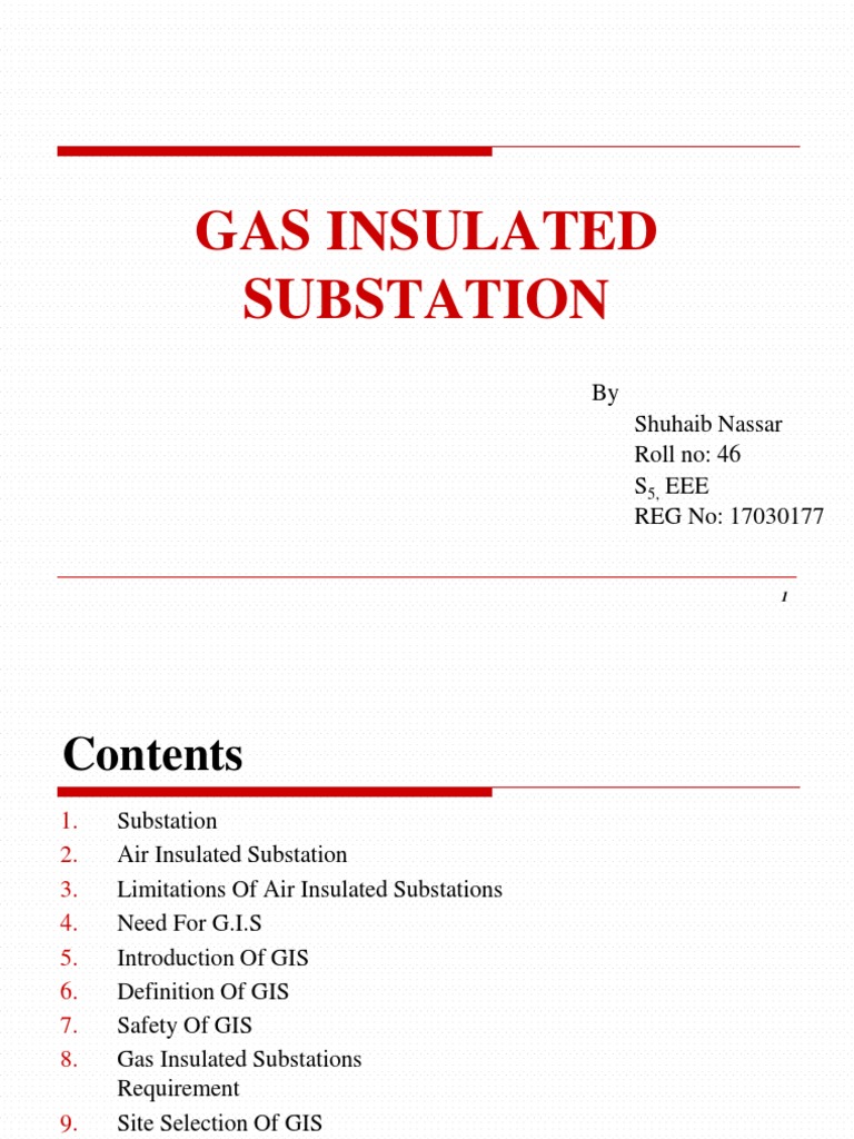 Overview of Gas Insulated Substations | PDF | Electrical Substation ...