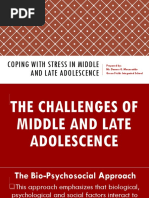 Coping With Stress in Middle and Late Adolescence