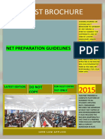 Nust Test Brochure: Net Preparation Guidelines