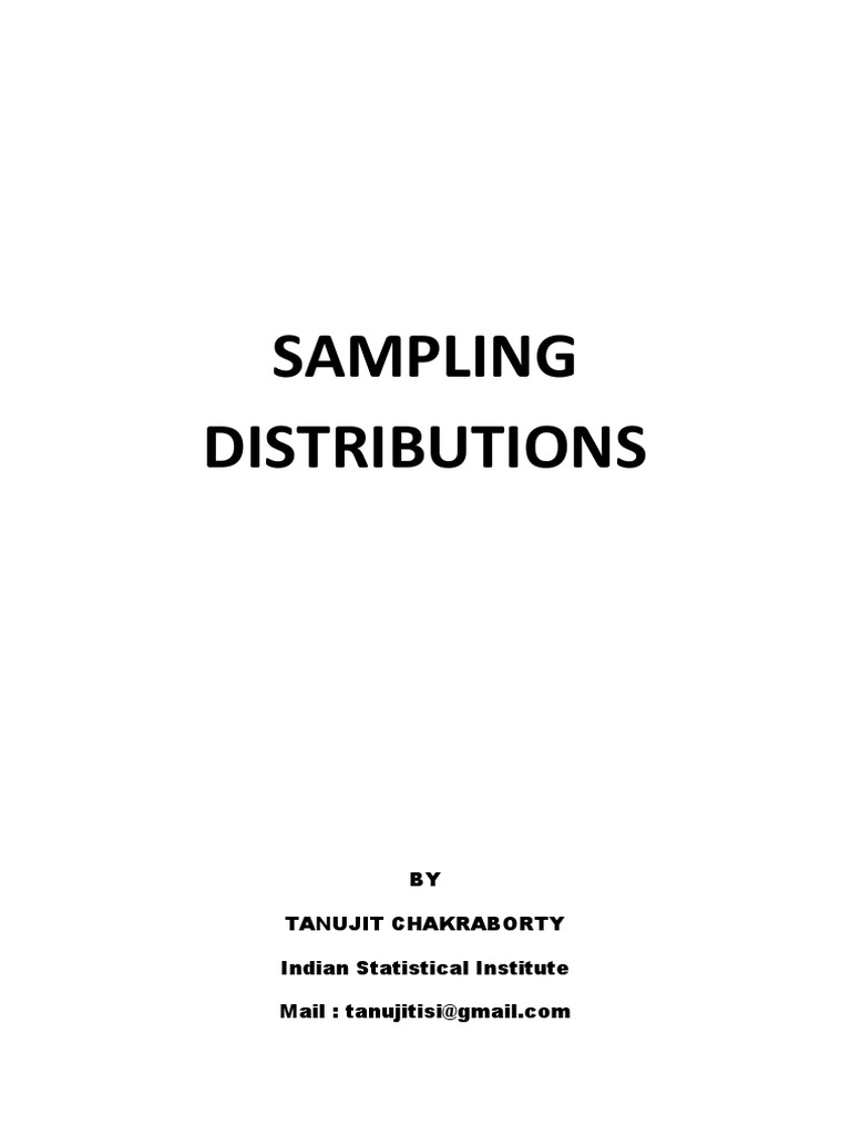 Sampling Distributions Guide | PDF | Statistical Theory | Statistical ...