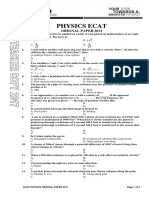 Physics Ecat: Orignal Paper 2011