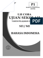 Soal Uji Coba US M SD MI Bahasa Indonesia (P1) 2016