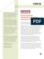 Plexus Monitors Worldwide SQL Server Enterprise Using A PDA