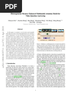 Heterogeneous Memory Enhanced Multimodal Attention Model For Video Question Answering