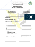 Formulir Pendaftaran LOmba PERISAI 5 PDF