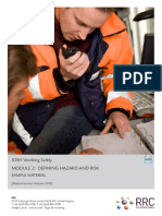 IOSH Working Safely Module 2: Defining Hazard and Risk: Sample Material
