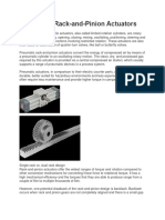 Pneumatic Rack-and-Pinion Actuators