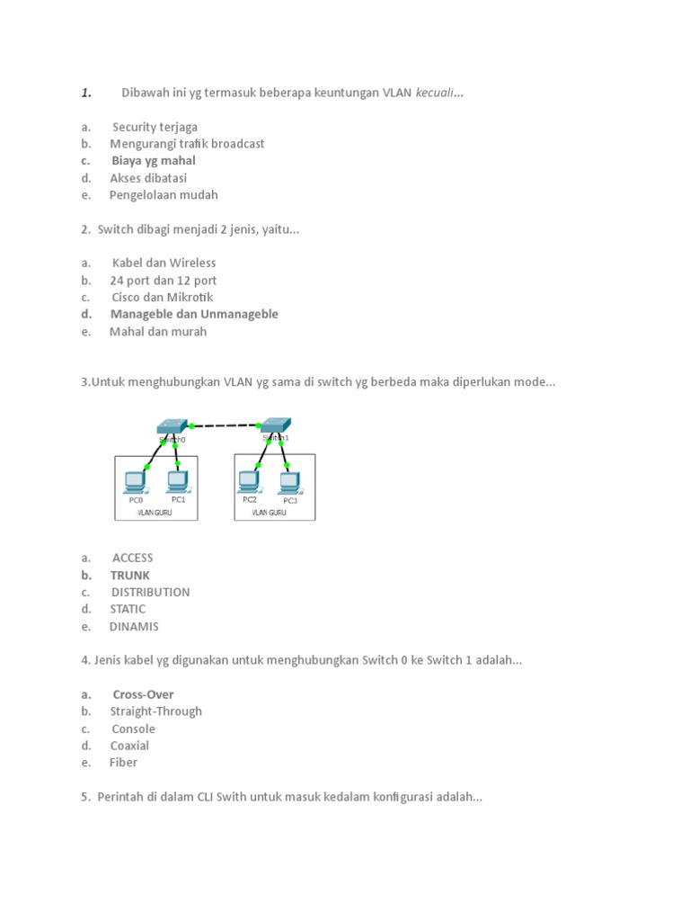 Jawaban Latihan Soal Aij Pas 1 Syafi Ul Anam Xi Tkjj 1