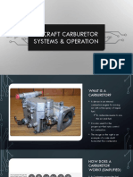 Aircraft Carburetor Systems & Operation