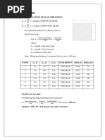 Preliminary Sizing: Panel L, M L, M L /L Slab Design Min.h, M Min.h, MM