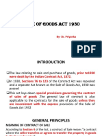 Sale of Goods Act 1930 Explained
