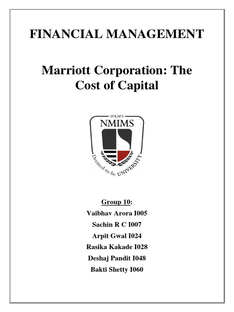 Financial Management | PDF | Cost Of Capital | Beta (Finance)
