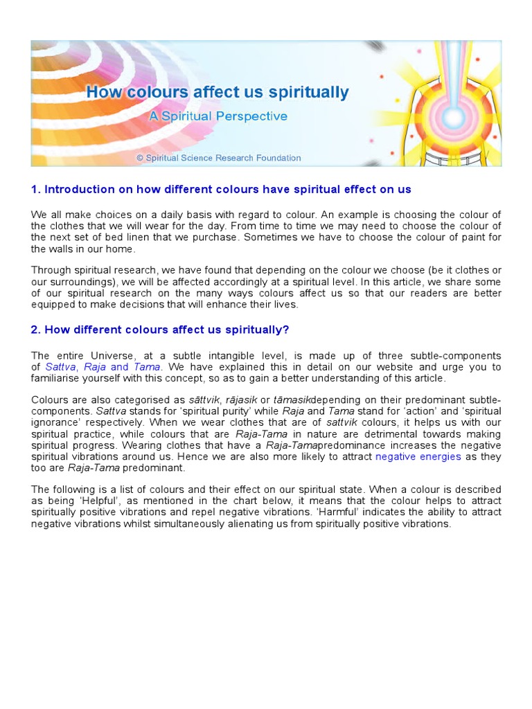 Spiritual Effects of Wearing Clothes | PDF | Mood (Psychology) | Mental