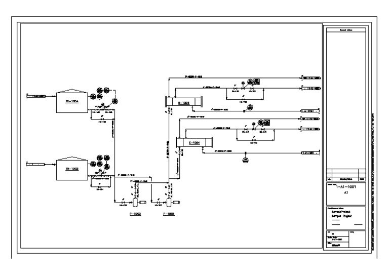 1-A1-1001-PID ANSI D Title Block PDF | PDF