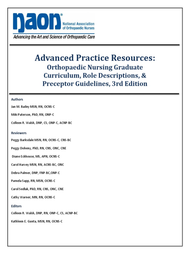 Advanced Practice Resources Guideline 9.5.13 | PDF | Advanced Practice ...