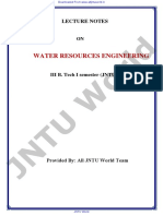 Jntu World: Water Resources Engineering