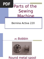 Parts of The Sewing Machine: Bernina Activa 220