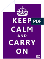 Poster Keep Calm Roxo