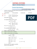 State Space Response Analysis