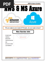 Amazon Web Services and Azure