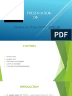 Presentation ON: Financial Study of PC Jeweller