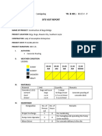 NAME: Jobenson B. Yr. & Sec.: Bsce V - P Site Visit Report