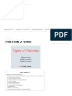 4 Kinds Types of Partners in Business, Nominal Dormant Estoppel Quassi