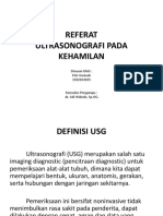 Referat Ultrasonografi Pada Kehamilan: Disusun Oleh: Fitri Annisah 1102014105