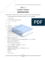 Complex Numbers PDF