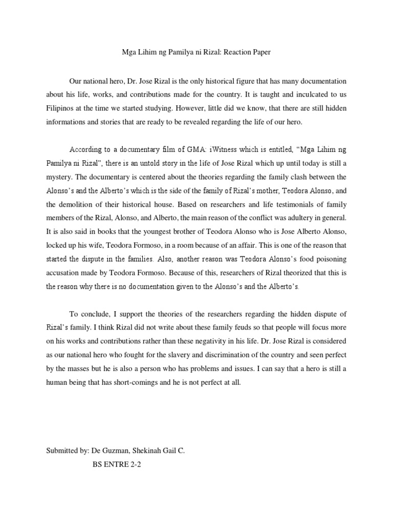 Hidden Conflicts in Rizal's Family | PDF | Social Science | History