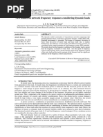 New Studies On Network Frequency Responses Considering Dynamic Loads