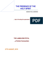 The Presence of The Holy Spirit by Samson Paul Adeniran