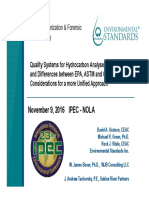 November 9, 2016 IPEC - NOLA: Site Characterization & Forensic Geochemistry