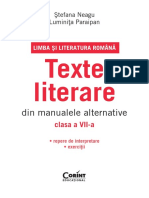 Texte Limba Romana Clasa A VII A PDF
