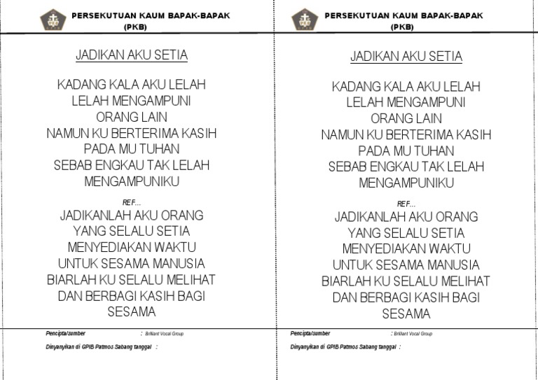 Jadikan Aku Setia PDF