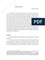 Amorim - Trabalhadores Do Imaterial Precarizados