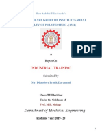 Textile Industry Training Report.