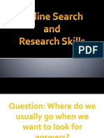 Online Search and Research Skills