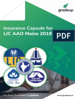 Insurance Capsule For Lic Aao Main Exam 2019-23
