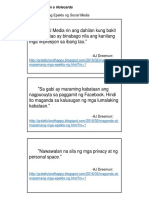 Tala NG Mga Impormasyon o Notecards PDF