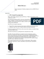 Practical-1: CPU (Central Processing Unit)