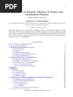 Lectures On Kinetic Theory of Gases and Statistical Physics: Alexander A. Schekochihin