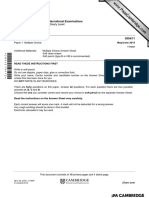 Cambridge International Examinations Cambridge Ordinary Level