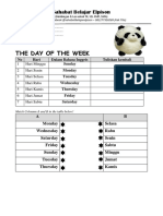 The Day of The Week (Grade 0-1) - 2