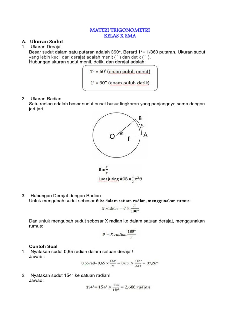 Revisi Terbaru Contoh Soal Persamaan Trigonometri Dalam Radian Unduh